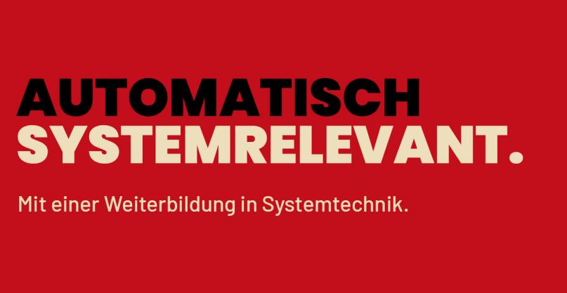 Systemtechnik Kampagne Bild mit Text